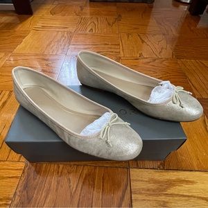 ~SOLD~ Ann Taylor - Matilde Gold Ballerina Shoes